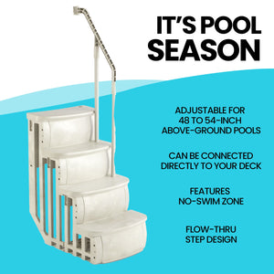 Main Access Large Pool Step Ladder Guard Mat, Gray + Main Access Pool Entrance