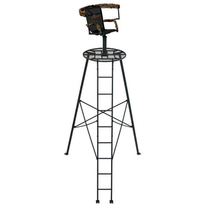 Big Game Apex 12.5 Foot Tripod Stand, Deer Hunting Ladder with Rotating Seat