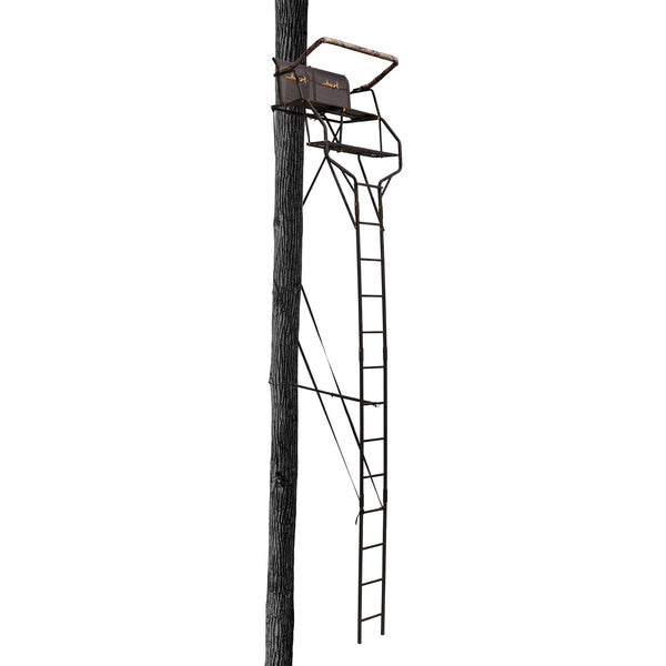 Muddy Heavy Duty Treestand Droptine 2 Person Outdoor Ladder Stand for Hunting