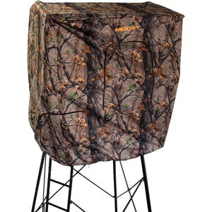 Muddy 12' Quad Pod Stand Hunting Blind, Hunting Gear Deer Blind w/ Windows, Camo
