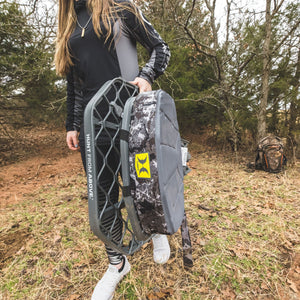 Hawk Mega Combat Hang On Tree Stand, Deer Stand with XL Saddle Hunting Platform