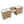 Double Sink Bathroom Vanity With Countertop, 2 Ceramic Sinks, 6 Drawers