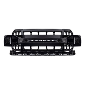 AMERICAN MODIFIED Armor Grille Compatible with 2018-2020 Ford F150, Glossy Black