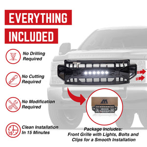 AMERICAN MODIFIED Armor Grille Compatible with 2020-2022 Ford F250/F350, Black
