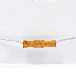 Behrens 3.25 Gal Rectangular Galvanized Steel Cleaning Pail with Handle, White