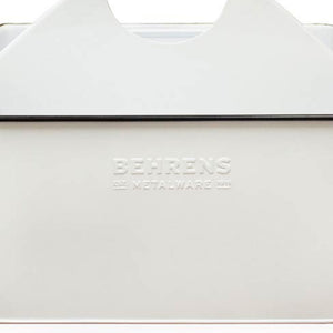 Behrens Versatile 11.5 Inch Rectangular Steel Partitioned Cleaning Caddy, White