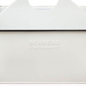 Behrens Versatile 11.5 Inch Rectangular Steel Partitioned Cleaning Caddy, White