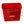 Behrens 3.5 Gal Rectangular Galvanized Steel Cleaning Pail with Handle, Red
