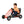hauck Ergonomic Pedal Ride On Go Kart Toys for Boys & Girls Ages 4 to 8, Orange