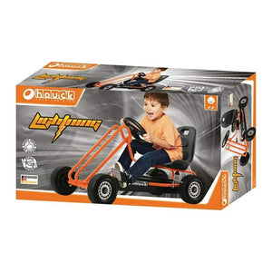 hauck Ergonomic Pedal Ride On Go Kart Toys for Boys & Girls Ages 4 to 8, Orange