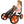 hauck Speedster Pedal Car w/ 3 Way Adjustable Bucket Seat & Steel Frame, Orange