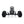 hauck Ergonomic Pedal Ride On Go Kart Toys for Boys and Girls Ages 4 to 8, Black - TRAPSKI