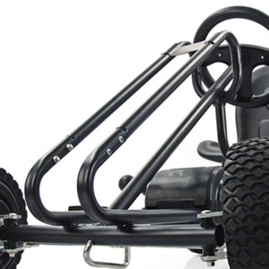 hauck Ergonomic Pedal Ride On Go Kart Toys for Boys and Girls Ages 4 to 8, Black - TRAPSKI