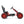 hauck Hurricane Racing Go Kart w/Low Profile Rubber Tires, Handbrake Design, Red