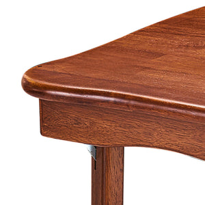 MECO Stakmore Scalloped Edge Compact Traditional Folding Card Table, Cherry