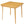 MECO Stakmore Classic Straight Edge Solid Wood Folding Card Table, Oak Frame