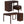MECO Stakmore Wooden Made Expandable Desk with Ottoman and 3 Functioning Drawers - TRAPSKI