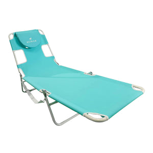 Ostrich The Original Chaise Lounge, Facedown Beach Pool Tanning Chair, Aqua