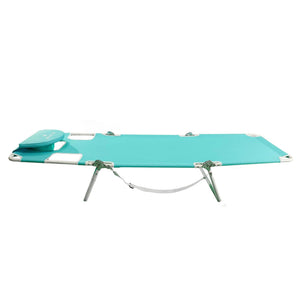 Ostrich The Original Chaise Lounge, Facedown Beach Pool Tanning Chair, Aqua