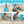 Ostrich The Original Chaise Lounge, Facedown Beach Pool Tanning Chair, Aqua