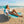 Ostrich The Original Chaise Lounge, Facedown Beach Pool Tanning Chair, Aqua