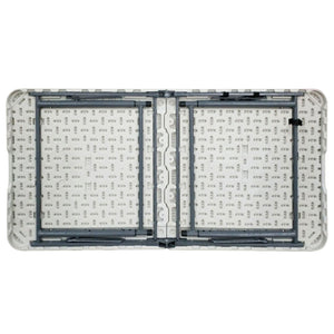 Plastic Development Group 4 Ft Long Fold in Half Banquet Folding Table, (3 Pack)