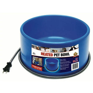 Farm Innovators 60 Watt Premium Plastic Heated Pet Dog and Cat Water Bowl, Blue - TRAPSKI