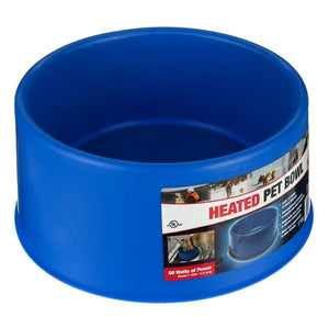 Farm Innovators 60 Watt Premium Plastic Heated Pet Dog and Cat Water Bowl, Blue - TRAPSKI