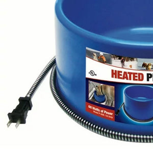 Farm Innovators 60 Watt Premium Plastic Heated Pet Dog and Cat Water Bowl, Blue - TRAPSKI