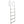 RecPro 5 Step Aluminum Marine Grade Dock and Pier Stationary Ladder, Silver