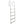 RecPro 5 Step Aluminum Marine Grade Dock and Pier Stationary Ladder, Silver