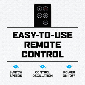 Hurricane 16 Inch Energy Efficient Adjustable Standing Fan w/12 Speed Settings