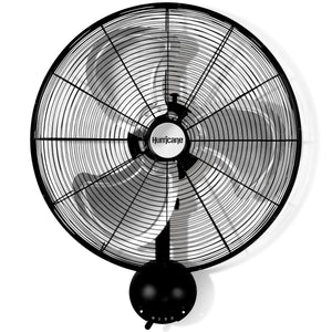 Hurricane 20 Inch Pro Series Metal Wall Mount Heavy Duty Hydroponics Fan, Black
