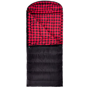 TETON Sports Celsius XXL 0 Degree Right Zipper Sleeping Bag for Camping, Black - TRAPSKI