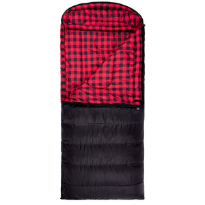 TETON Sports Celsius XXL 0 Degree Right Zipper Sleeping Bag for Camping, Black - TRAPSKI