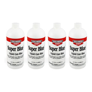Birchwood Casey Super Blue Double Strength Liquid Gun Blue, 32 Fl Oz (4 Pack) - TRAPSKI