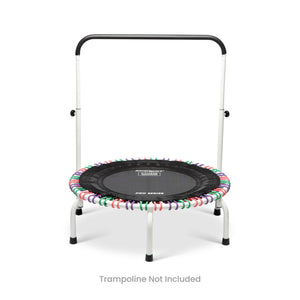 JumpSport 39 Inch Exercise Handle Bar for Fitness Arched Leg Trampolines, White