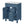 Bathroom Vanity With Ceramic Sink, Compact Cabinet With 2 Drawers And Adjustable Shelf - Blue