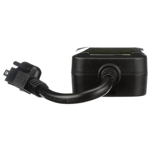 Woods 0.5 Horsepower Heavy Duty Outdoor 7 Day Digital 2 Outlet Timer, Black