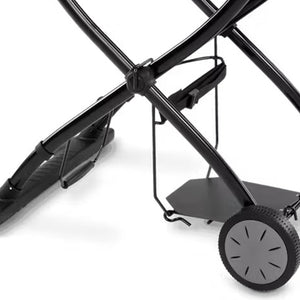 Weber Q Foldable Cart for Q1000 & 2000 Series Grills w/ Transport Handle, Black