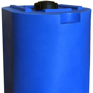 WaterPrepared 55 Gal Stackable Design Utility Water Tank with Large Cap, Blue