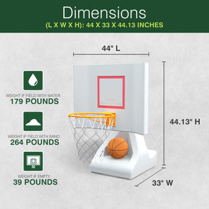 Good Ideas 15 Inch Pool Shot Rock the House Pool Freestanding Basketball Hoop