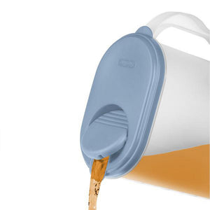 Sterilite Plastic Lidded Pitcher with Clear Base & Handle, Washed Blue, 18-Pack