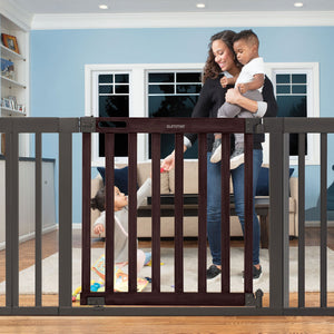 Ingenuity 30 Inch Summer Infant West End Safety Pet and Baby Gate, Dark Walnut