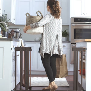 Ingenuity 30 Inch Summer Infant West End Safety Pet and Baby Gate, Dark Walnut