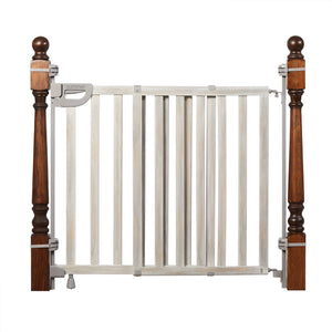 Summer Infant Banister and Stair Wood Safety Gate with Extra Wide Door Design