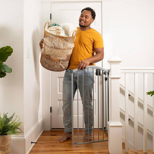 Summer Infant 38 Inch Extra Tall and Wide Pet and Baby Mounted Safety Gate, Gray