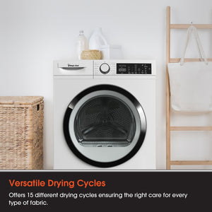 Magic Chef 24 Inch Condensing Front Load Stackable Electric Dryer with Options