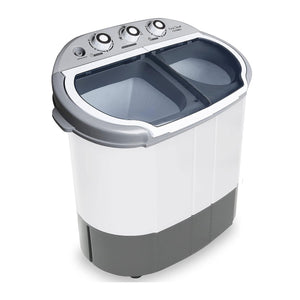 Pyle Pure Clean 110 Volt 2 in 1 Compact and Portable Washer and Dryer, Gray