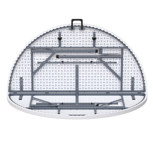 Peakform Round Folding Banquet Table for Indoor or Outdoor Use, 60 Inch, White